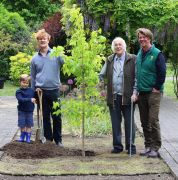 David Rayner with his son, grandson and great grandson